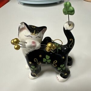 Lacombe 2005 Irish St. Patricks Cat Ornament Figurine‎ #87009